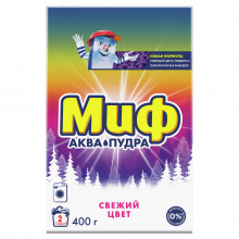 Стиральный порошок Миф Аквапудра Свежий цвет 400г