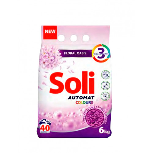 Стиральный порошок Soli Automat Colours Floral Oasis 6кг Стиральный порошок Soli Automat Colours Floral Oasis 6кг