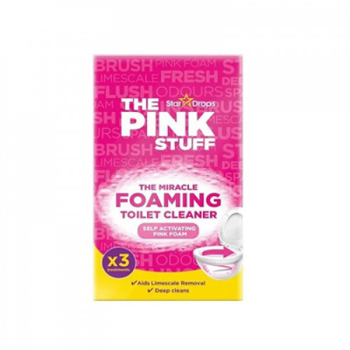 Самоактивирующийся порошок пена для чистки унитаза The Pink Stuff The Miracle Foaming Toilet Cleaner, 3 шт по 100 г Самоактивирующийся порошок пена для чистки унитаза The Pink Stuff The Miracle Foaming Toilet Cleaner, 3 шт по 100 г
