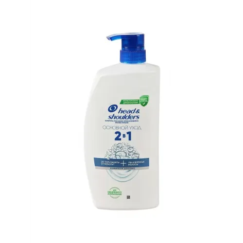 Шампунь и бальзам-ополаскиватель 2-в-1 Head & Shoulders Основной уход 800мл Шампунь и бальзам-ополаскиватель 2-в-1 Head & Shoulders Основной уход 800мл